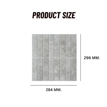 โมเสคเซรามิค TIMELESS TILES รุ่น RAWRY 28.4X29.6 ซม. สีเทา COOL GRAY ผิวด้าน สไตล์ลอฟต์_1